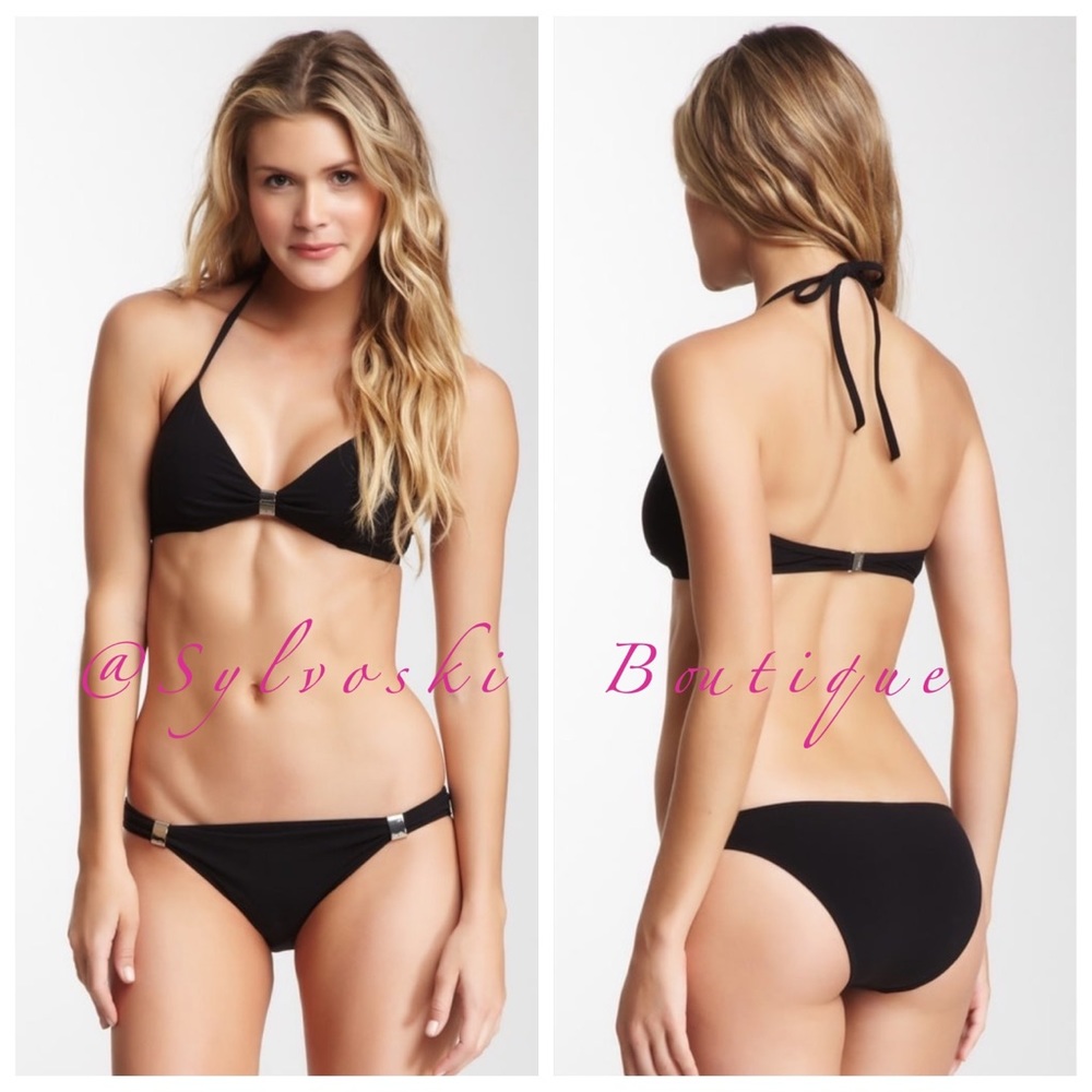 🔥Tigerlily Classic Black 2 Piece Bikini Set NWT